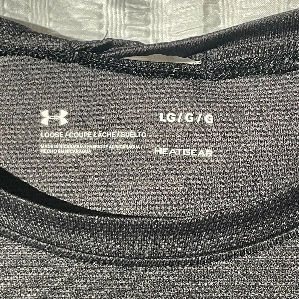 Under Armour 1305681 Women L Black HeatGear Locker T Long Sleeve Shirt Loose